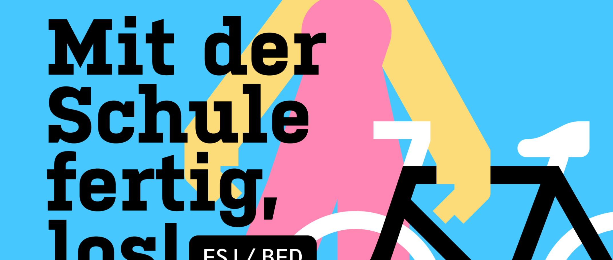 Absolventin mit Fahrrad wirbt für Freiwilliges Soziales Jahr (c) https://www.fsd-koeln.de Absolventin mit Fahrrad wirbt für Freiwilliges Soziales Jahr